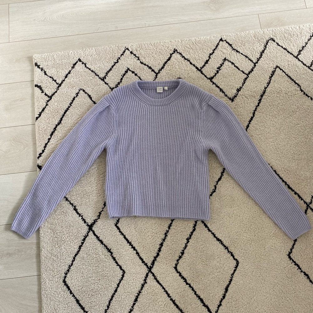 Simons light purple knit sweater